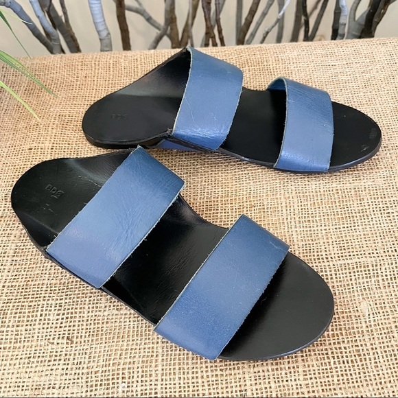 Urban Outfitters BDG Robyn Strap Blue Leather Sandals Size 9 Women’s - Picture 8 of 13